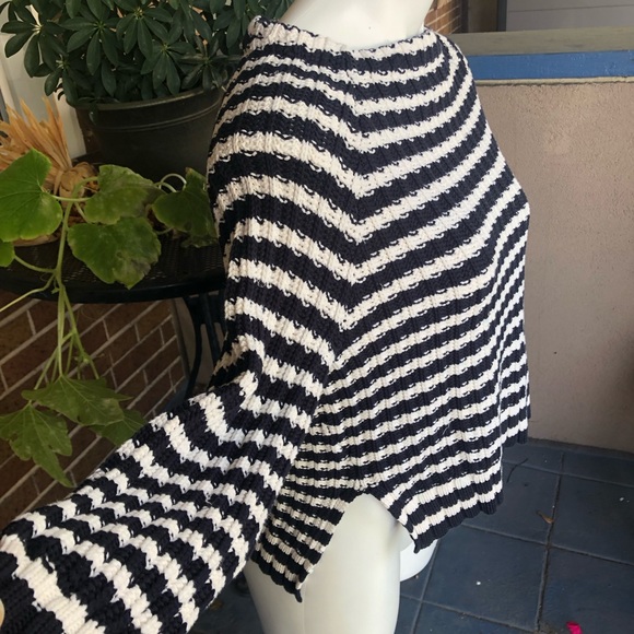 Weekend Max Mara Striped Chunky Fisherman Knit Sweater – XS - Picture 2 of 5